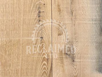 Machine brushed oak floorboards