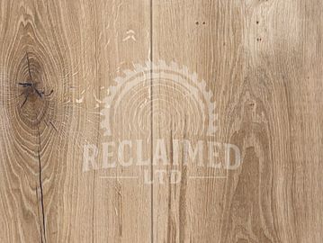 Planed tongue & grooved oak floorboard
