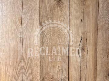 Planed & brushed oak floorboard