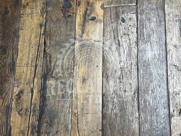Rustic oak floorboard