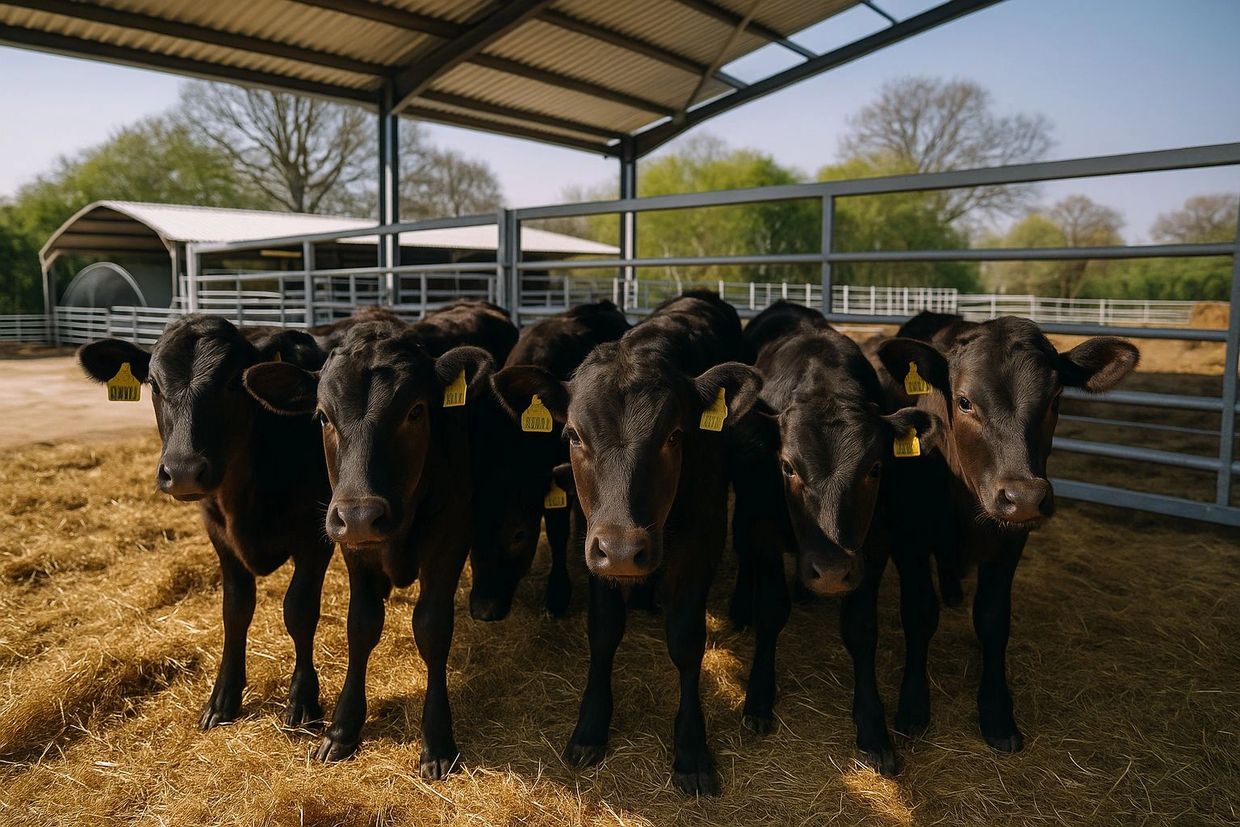 Wagyu calves at icknield farm