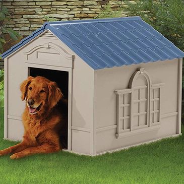 Stylish dog houses.