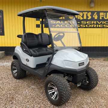 A grey 2022 Club Car Tempo with a 6in lift kit