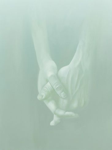 holding hands giclee print