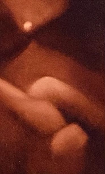 The glow in this painting is not enhanced, filtered or photoshopped.  This light will shine wherever