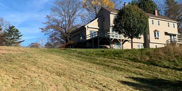uphill view of Highland Colony duplex unit