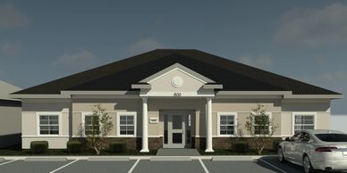 Front Rendering of Sanford Medical Office