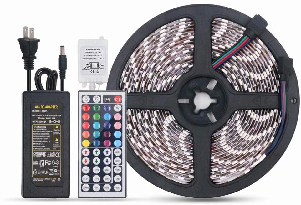 Ethos Lighting Led Strip Lights - 16.4Ft/5M 300 LED Strip, dimmable,  Flexible and Waterproof 5050