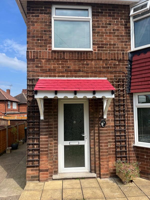 Door canopy install Mansfield