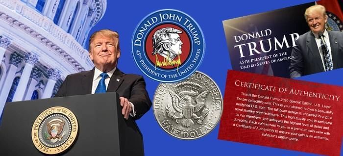 ATTENTION: TRUMP SUPPORTERS…
Claim Your Limited Edition 'Trump Signature' Collectors Coin FREE Today