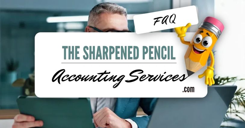 Stubby the pencil welcoming visitors to our FAQ page.