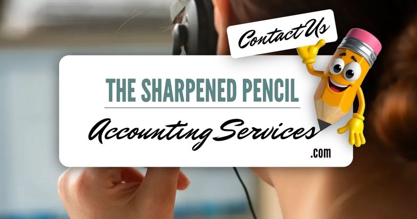 Stubby the pencil welcoming visitors to our contact page.