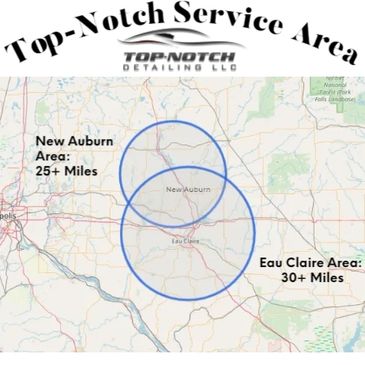 Top-Notch Detailing Service Area Map