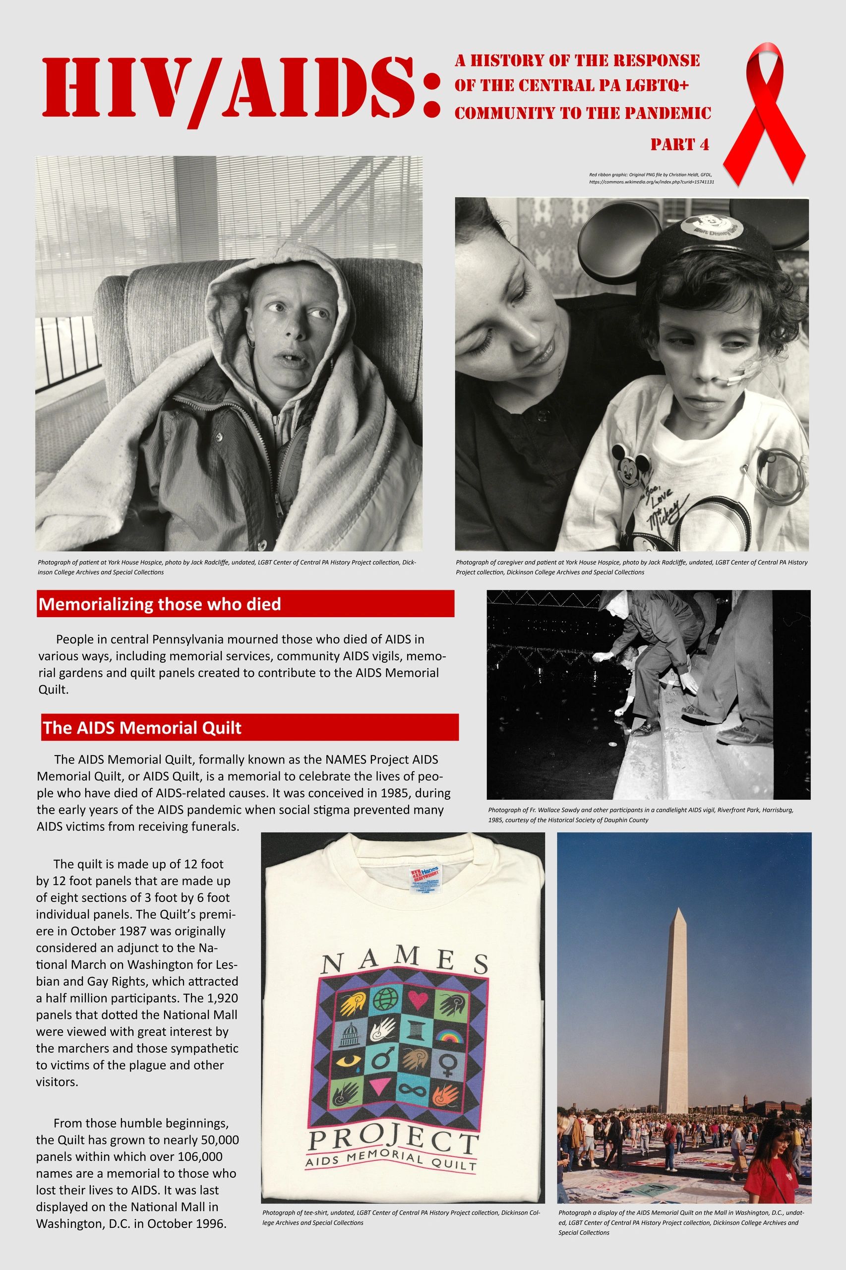 History of HIV/AIDS response focusing on housing and hospice by Betty Finney House in Central PA.