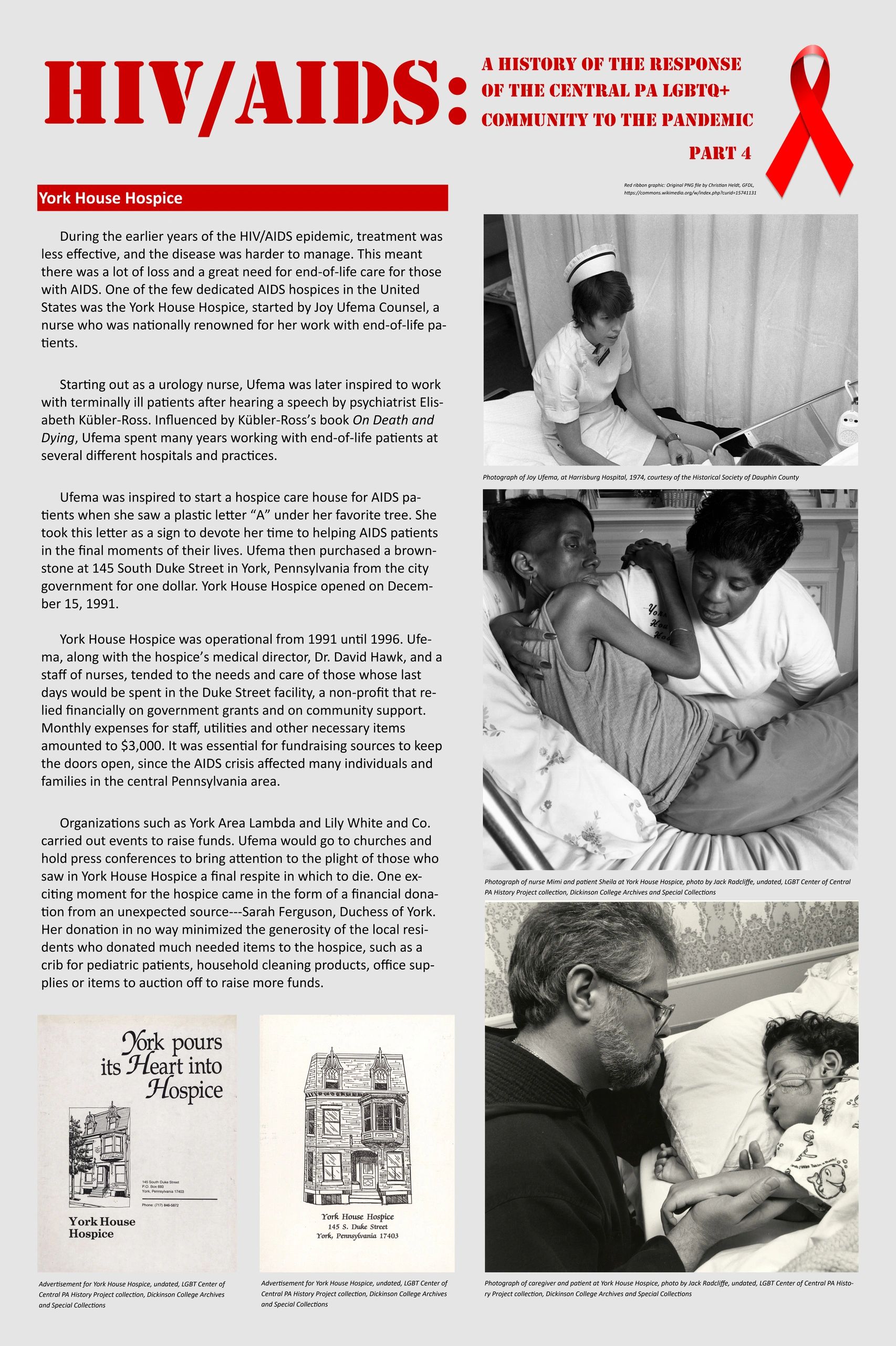 History of York House Hospice's AIDS care in Central PA.