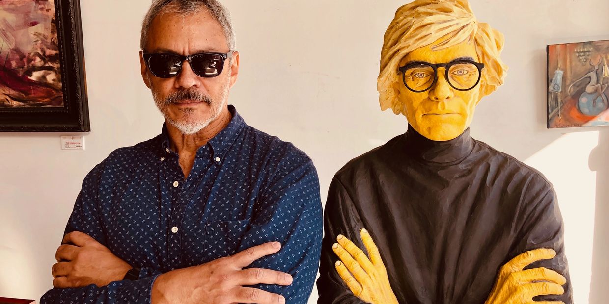 Roberto Ferreira & Andy Warhol. One of the two is alive.