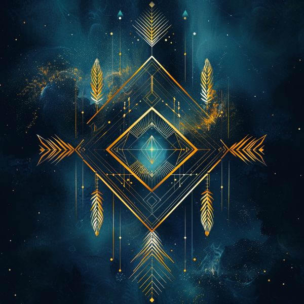 Sacred geometry representing realignment and transformation