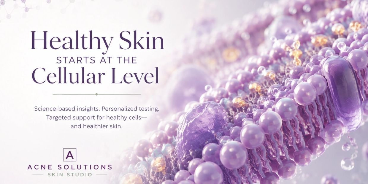 Healthy skin starts at the cellular level with Acne Solutions.