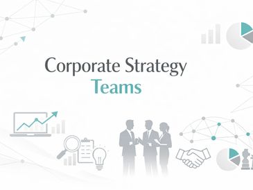 Corporate strategy teams collaborating on business growth and planning.