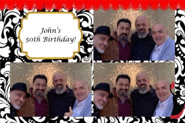 John's 50th birthday celebration with friends.