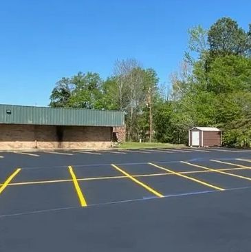 Parking lot striping