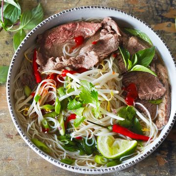 Eye-round beef and flank beef Pho