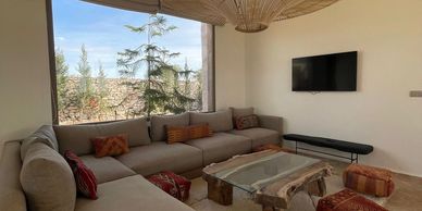 The living area at Melk Bilki