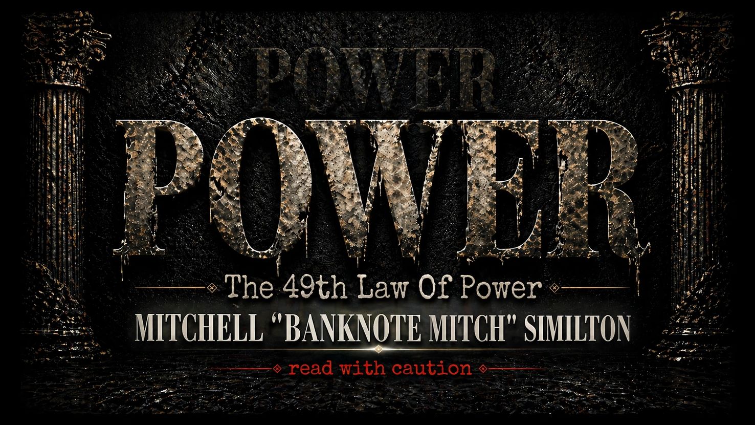 Title image for "The 49th Law Of Power" by Mitchell "Banknote Mitch" Similton.