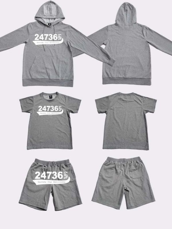 Shorts, Shirt, Hoodie Set for the breezy spring evenings.