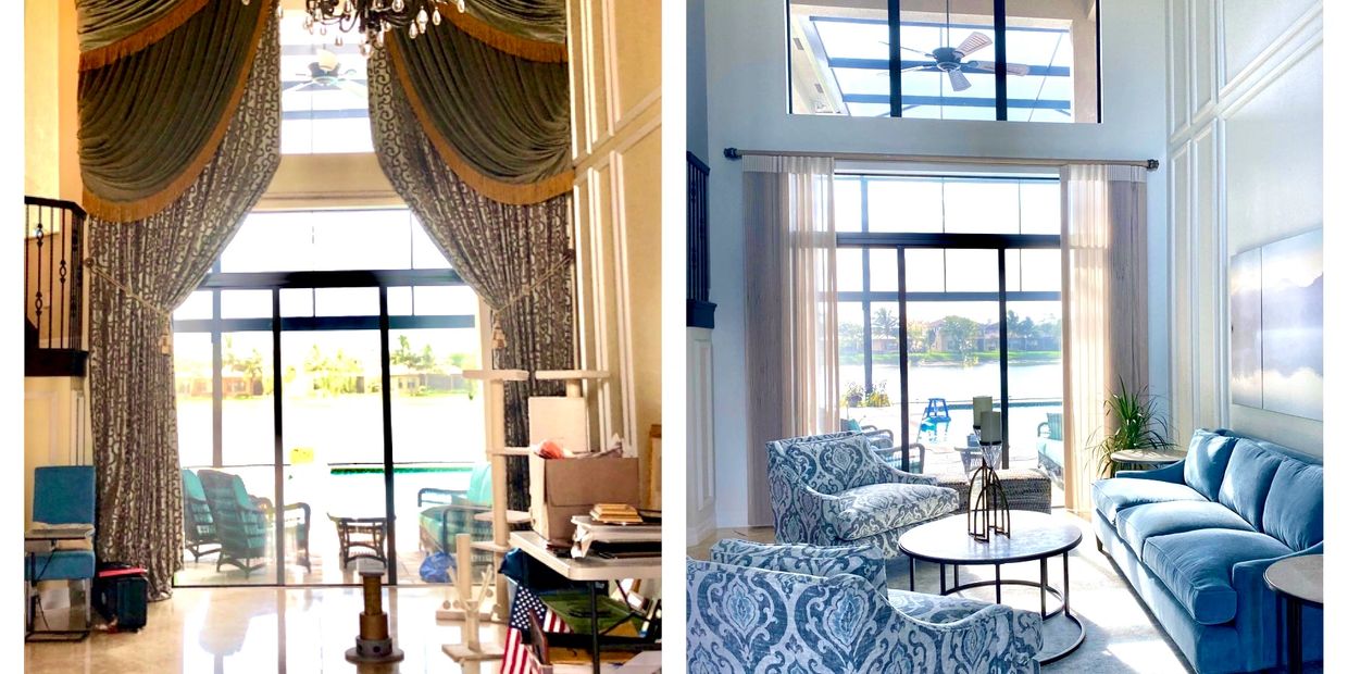 Classic Coastal Blue living room