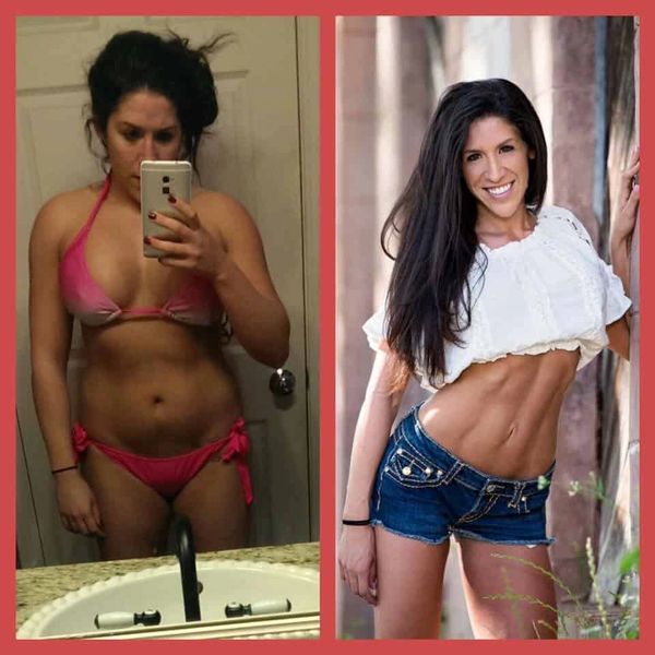 Fitness transformation bikini body