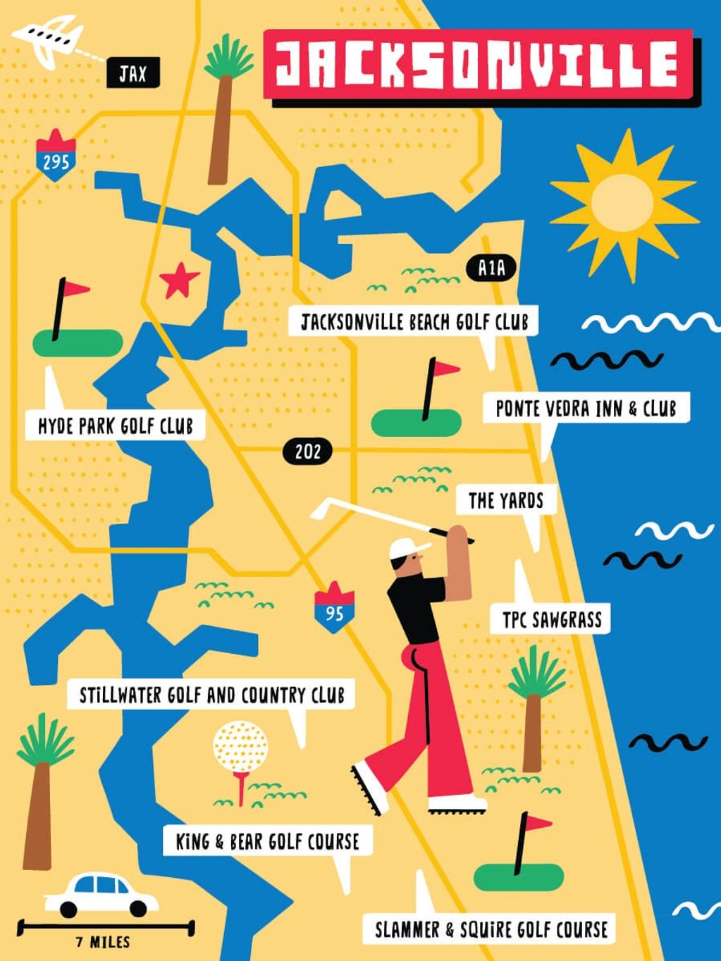 10 Public Golf Courses to Play Around Jacksonville, Fla.
Illustration by Nate Padavick