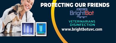 BrightBot UVC sanitizing Veterinarian clinics