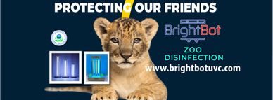 BrightBot UVC sanitizing and UVC disinfecting zoos