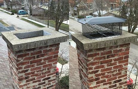Chimney cap installation, replacement 