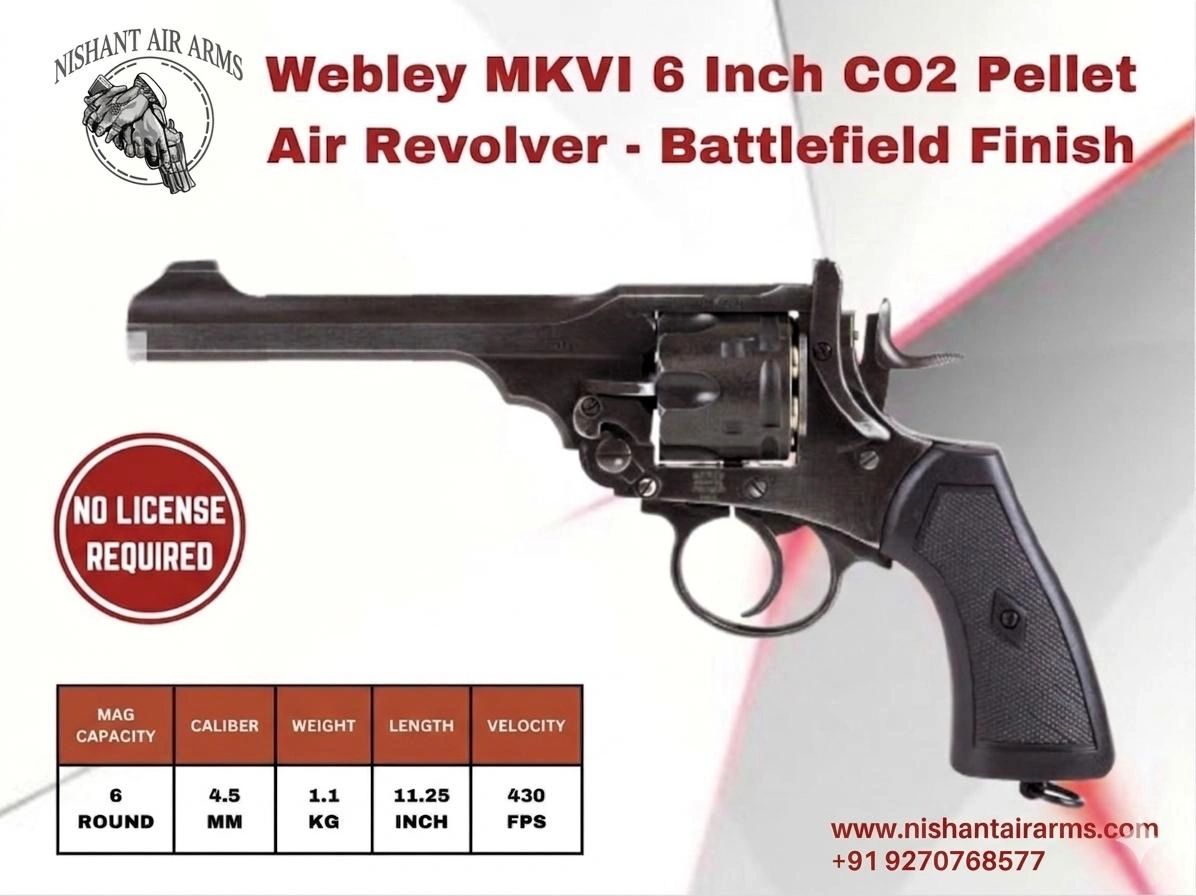 Webley MKVI 6 inch CO2 Revolver