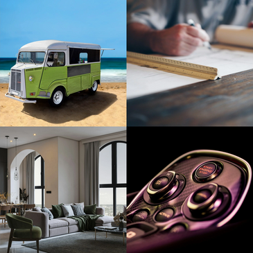 food truck, custom automotive, interior design, construction