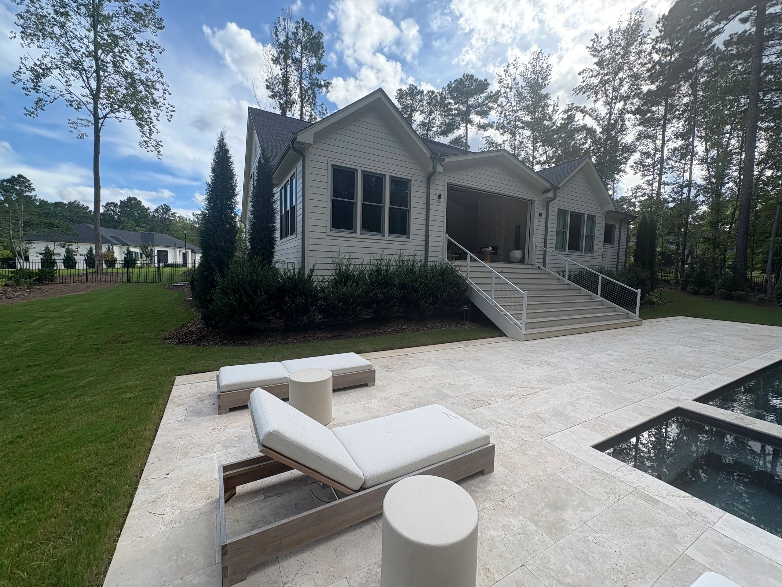 17 ft tall Taylor Juniper installation