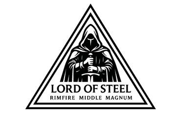 Logo with hooded figure and sword, text 'LORD OF STEEL'.