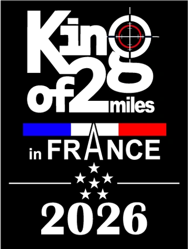 Logo for King of 28 Miles in France 2026 event.