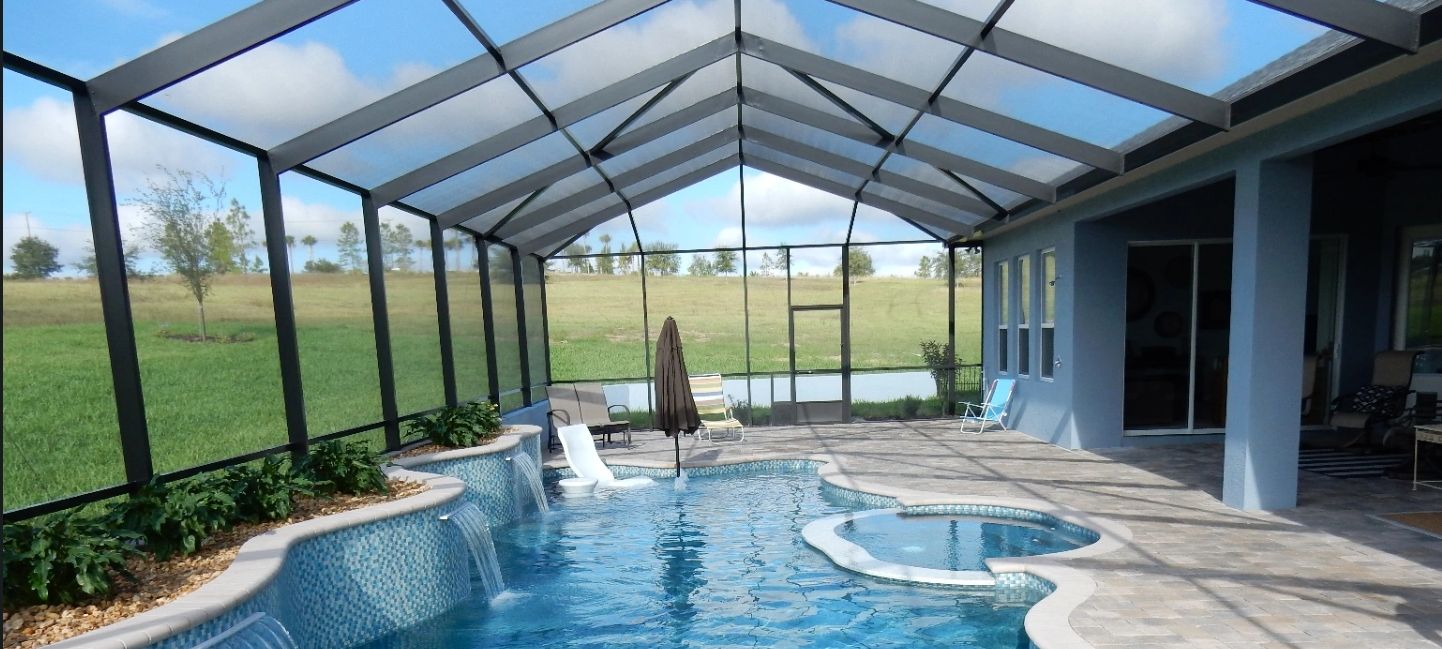 New Pool Enclosure Installation Services In Polk County Florida.