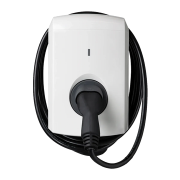 Borne de charge - EV Wall 1P 7.4kW T2 cable 8m Right White with cable holder  Smappee