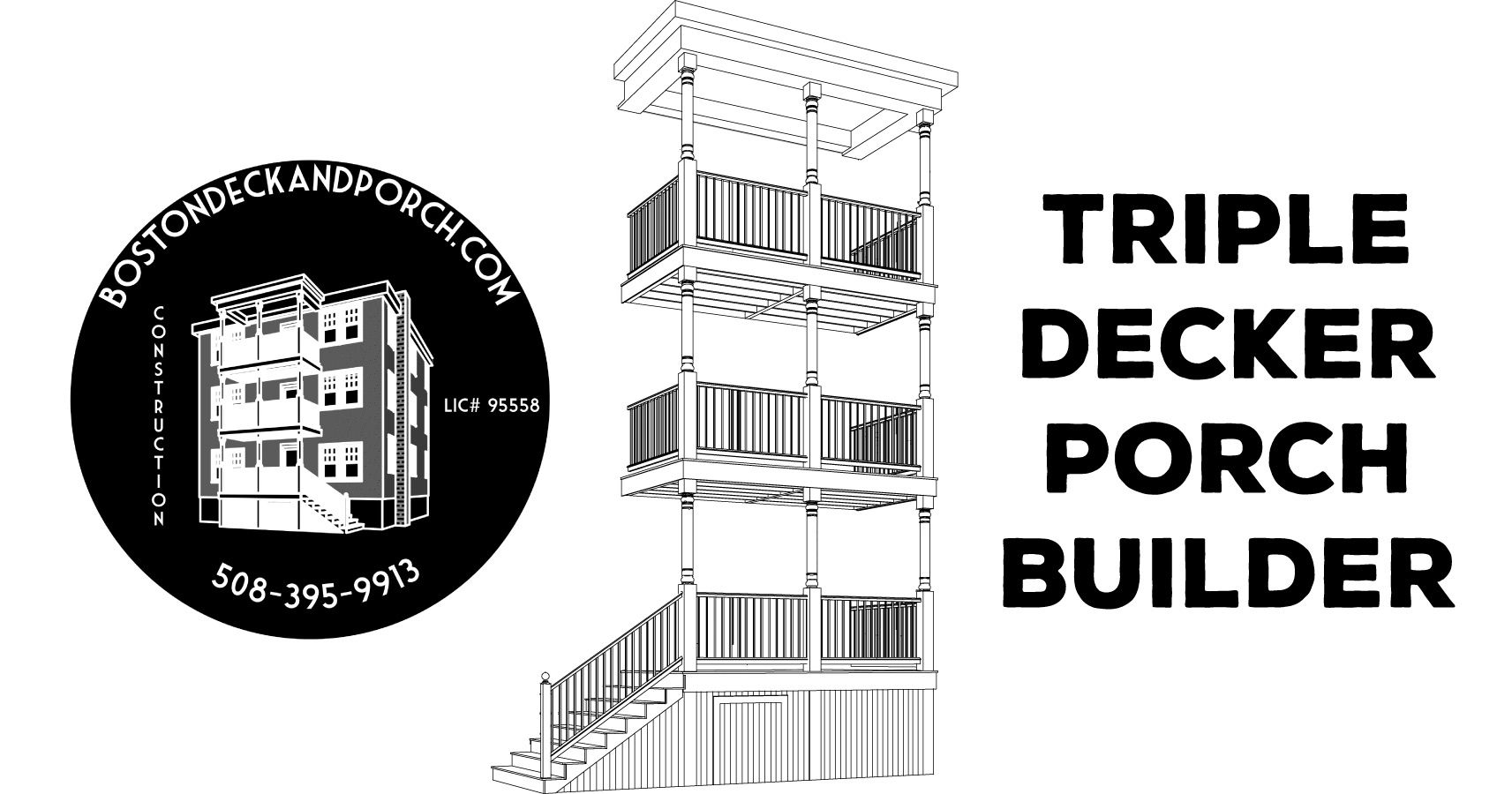 Boston Triple Decker Porch Contractors Building In Jamaica Plain,  Roslindale, Hyde Park, Dorchester