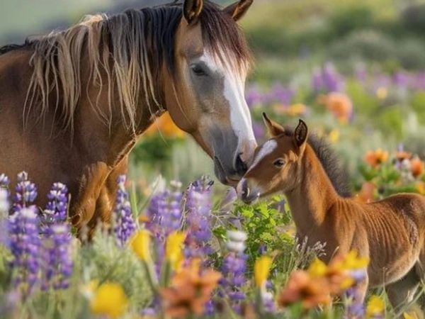 Mare and foal