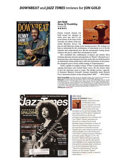 DownBeat and JazzTimes Reviews -- click on image to download