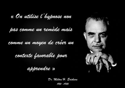 Voici le père de hypnose Ericksonienne, Dr Milton H. Erickson