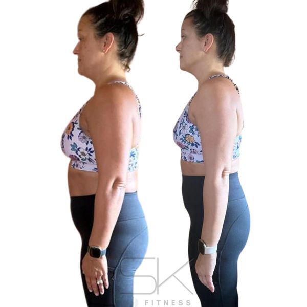 Before and After Fat Loss and Muscle Growth for women