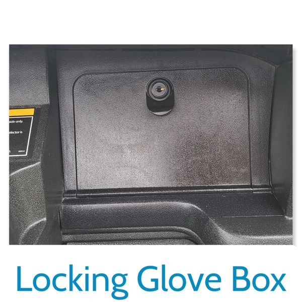 E-Z-GO golf car locking glove box