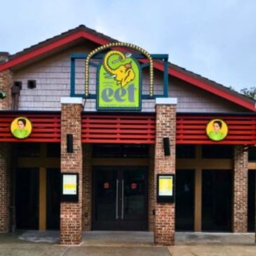 Downtown Disneys newest eatery, eet! Custom sign cabinet elevated the experience before your walk ine