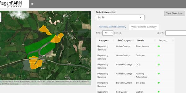 Carbon offset geo-mapping technology. 